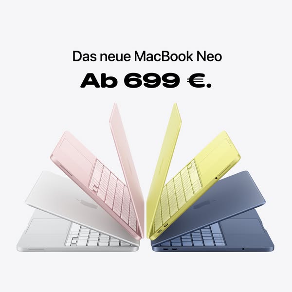 Apple Meta ad example started 2026-03-28: MacBook Neo kaufen