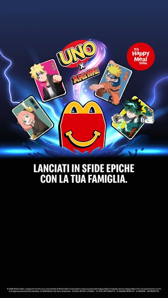 McDonald's Meta ad example started 2026-04-24: Uno x Anime, Uno x Anime, Uno x Anime