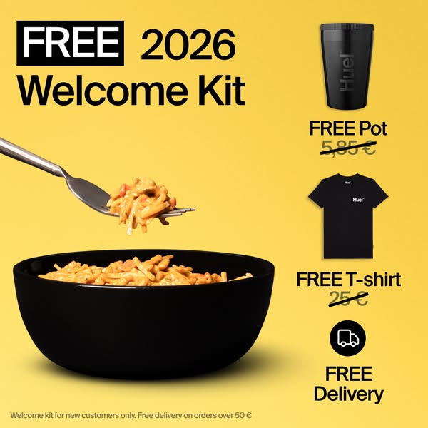 Huel Meta ad example started 2026-02-23: ✅ Nutrition You Can Rely On, Nutrizione su cui puoi fare affidamento, ✅ Nutrición de confianza, ✅ Une nutrition sur laquelle vous pouvez compter, ✅ Nutrição em que podes confiar, ✅ Ravinto, johon voit luottaa